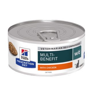 Hill's konservai katėms Prescription Diet w/d Digestive/Weight Management - nutukimo prevencijai