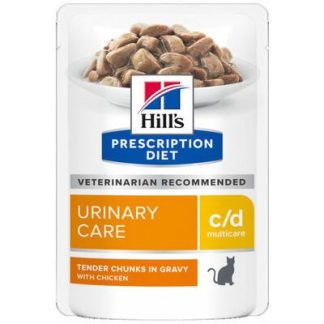 Hill's šlapias kačių maistas Prescription Diet c/d Multicare Urinary Care - sveikiems šlapimo takams palaikyti, 12vnt. x 85g.