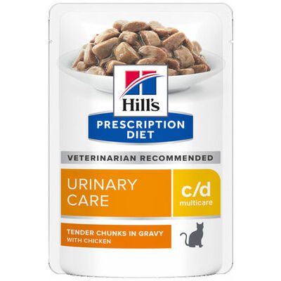 Hill's šlapias kačių maistas Prescription Diet c/d Multicare Urinary Care - sveikiems šlapimo takams palaikyti, 12vnt. x 85g. Hill's šlapias kačių maistas Prescription Diet c/d Multicare Urinary Care - sveikiems šlapimo takams palaikyti, 12vnt. x 85g.