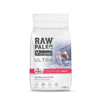 Raw Paleo sausas maistas suaugusiems didelių veislių šunims Adult Medium&Large Pork su kiauliena