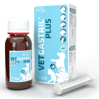 Papildas šunims ir katėms Vet Gastril Gel - apsaugoti skrandžio gleivinei nuo rūgščių poveikio, 50ml