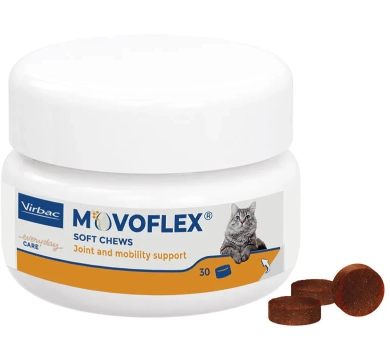 Virbac Movoflex Soft Chews Cat maisto papildas katėms sąnarių stiprinimui