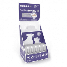Papildai šunims ir katėms Calmatonine - preparatas padedantis kontroliuoti gyvūno elgesį stresinėse situacijose, 10 tabl.