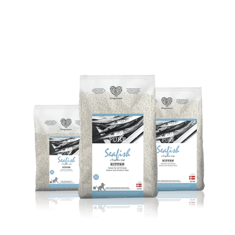 Kingsmoor mažų kačiukų maistas su laukine jūrų žuvimi Pure Seafish Kitten