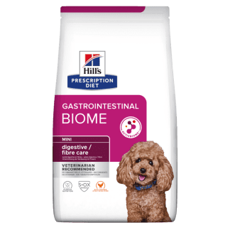 Hill's sausas maistas mažų veislių šunims esant virškinimo sistemos sutrikimams PD Canine Gastrointestinal Biome digestive/fibre care Mini