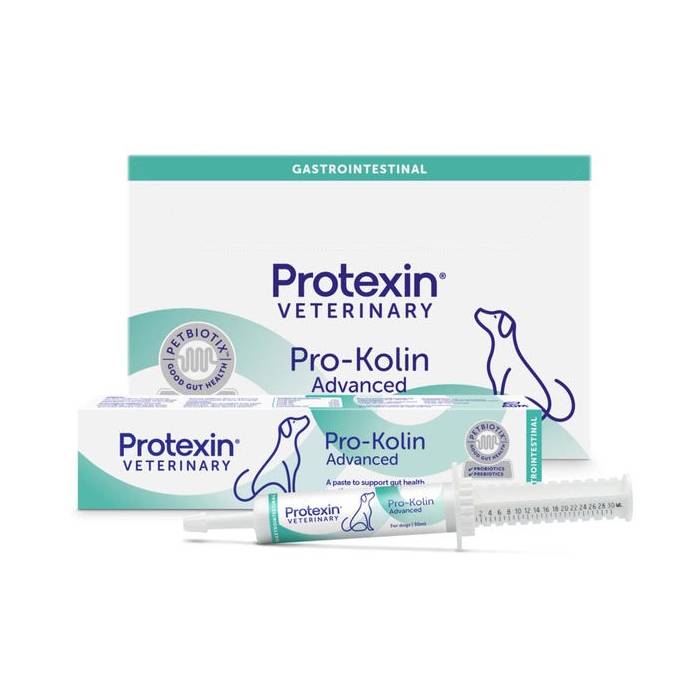 Probiotikų papildas šunims Protexin Pro-Kolin Advansed - esant žarnyno veiklos sutrikimams, 15 ml/30 ml/60 ml