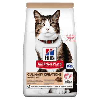Hill's sausas maistas suaugusioms katėms Science Plan Adult Salmon&Carot su lašiša ir morkomis - optimaliai kačių sveikatai palaikyti