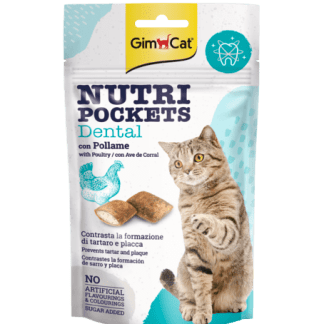 GimCat Nutri Pockets Dental skanėstai katėms 60g
