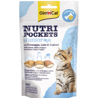 GimCat Nutri Pockets Junior Mix skanėstai katėms 60g