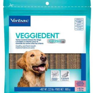 VEGGIEDENT Fresh (>30kg) L kramtukai šunims burnos higienai palaikyti 15 vnt.